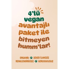 Humm Organic - Organik Vegan Meyveli Küp & Yulaf Bar Atıştırmalık Paketi - 4 Adet (4 Çeşit)