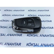 Köksal Anahtar Opel Astra J, Insignia Yeni Tip 3 Tuşlu Kumanda Kabı