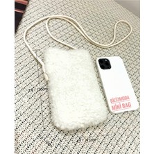 Biziz Moda Mini Peluş Çanta Telefon Çantası Çapraz Askılı Çanta