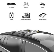 Turtle Ssangyong Korando (C300) 2019-2023 Turtle Air1 Ara Atkı Gri