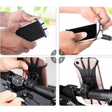 Meyzone Bisiklet Motorsiklet Atv Motosiklet Gidon Telefon Tutucu Tutacağı Lastikli