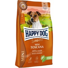 Happy Dog Mini Sensible Toscana Ördekli Somonlu Kısırlaştırılmış Lightküçük Irk Köpek Maması 4 kg