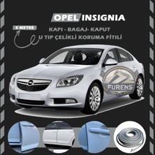 STS Oto Aksesuar Opel Insignia Oto Araç Kapı Koruma Fitili 5metre Parlak Gri Renk