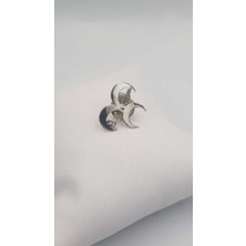 Vogutima Üç Hilal Boz Kurt Mhp Ülkücü 925 Ayar Gümüş Sevgiliye,anneye,babaya,arkadaşa Hediye Rozet