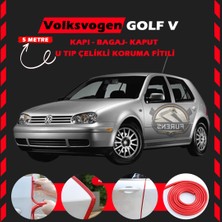 STS Oto Aksesuar Volksvogen Golf 4 Oto Araç Kapı Koruma Fitili 5metre Parlak Kırmızı Renk