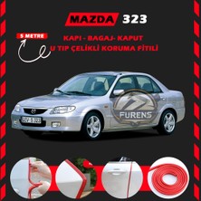 STS Oto Aksesuar Mazda 323 Oto Araç Kapı Koruma Fitili 5metre Parlak Kırmızı Renk