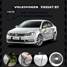 STS Oto Aksesuar Volksvogen Passat B7 Oto Araç Kapı Koruma Fitili 5metre Parlak Siyah Renk