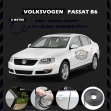 STS Oto Aksesuar Volksvogen Passat B6 Oto Araç Kapı Koruma Fitili 5metre Parlak Siyah Renk