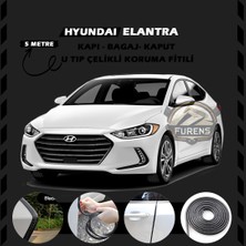 STS Oto Aksesuar Hyundai Elantra Oto Araç Kapı Koruma Fitili 5metre Parlak Siyah Renk