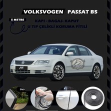 STS Oto Aksesuar Volksvogen Passat B5 Oto Araç Kapı Koruma Fitili 5metre Parlak Siyah Renk