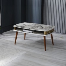 Mobiyus Mdf Kitaplık Raflı Orta Sehpa