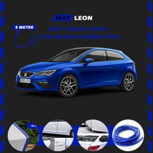 STS Oto Aksesuar Seat Leon Oto Araç Kapı Koruma Fitili 5metre Parlak Mavi Renk