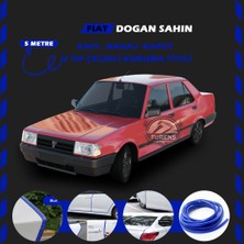 STS Oto Aksesuar Tofaş Doğan Oto Araç Kapı Koruma Fitili 5metre Parlak Mavi Renk