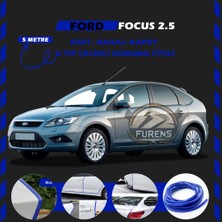 STS Oto Aksesuar Ford Focus 2.5 Oto Araç Kapı Koruma Fitili 5metre Parlak Mavi Renk
