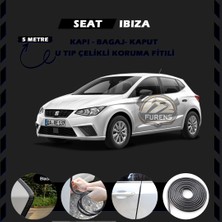 STS Oto Aksesuar Seat Ibıza Oto Araç Kapı Koruma Fitili 5metre Parlak Siyah Renk