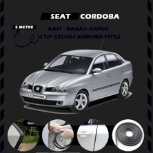 STS Oto Aksesuar Seat Cordoba Oto Araç Kapı Koruma Fitili 5metre Parlak Siyah Renk