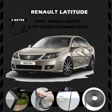 STS Oto Aksesuar Renault Latitude Oto Araç Kapı Koruma Fitili 5metre Parlak Siyah Renk