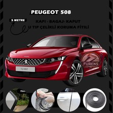 STS Oto Aksesuar Peugeot 508 Oto Araç Kapı Koruma Fitili 5metre Parlak Siyah Renk