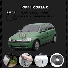 STS Oto Aksesuar Opel Corsa C Oto Araç Kapı Koruma Fitili 5metre Parlak Siyah Renk