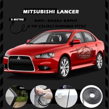 STS Oto Aksesuar Mitsubishi Lancer Oto Araç Kapı Koruma Fitili 5metre Parlak Siyah Renk