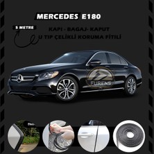 STS Oto Aksesuar Mercedes E180 Oto Araç Kapı Koruma Fitili 5metre Parlak Siyah Renk