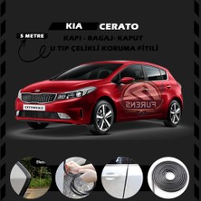 STS Oto Aksesuar Kia Cerato Oto Araç Kapı Koruma Fitili 5metre Parlak Siyah Renk