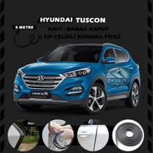 STS Oto Aksesuar Hyundai Tuscon Oto Araç Kapı Koruma Fitili 5metre Parlak Siyah Renk