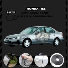 STS Oto Aksesuar Honda Ies Parlak Oto Araç Kapı Koruma Fitili 5metre Parlak Siyah Renk