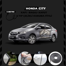 STS Oto Aksesuar Honda City Oto Araç Kapı Koruma Fitili 5metre Parlak Siyah Renk