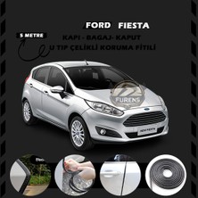 STS Oto Aksesuar Ford Fiesta Oto Araç Kapı Koruma Fitili 5metre Parlak Siyah Renk