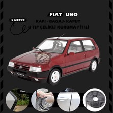 STS Oto Aksesuar Fiat Uno Oto Araç Kapı Koruma Fitili 5metre Parlak Siyah Renk