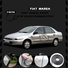 STS Oto Aksesuar Fiat Marea Oto Araç Kapı Koruma Fitili 5metre Parlak Siyah Renk