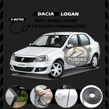 STS Oto Aksesuar Dacia Logan Oto Araç Kapı Koruma Fitili 5metre Parlak Siyah Renk