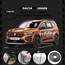 STS Oto Aksesuar Dacia Joger Oto Araç Kapı Koruma Fitili 5metre Parlak Siyah Renk