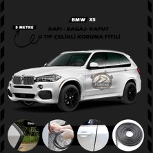 STS Oto Aksesuar Bmw X5 Oto Araç Kapı Koruma Fitili 5metre Parlak Siyah Renk