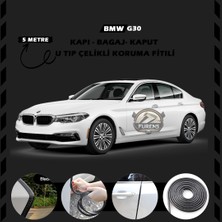 STS Oto Aksesuar Bmw G30 Oto Araç Kapı Koruma Fitili 5metre Parlak Siyah Renk