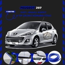 Peugeot 207 Oto Araç Kapı Koruma Fitili 5metre Parlak Mavi Renk