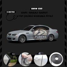 STS Oto Aksesuar Bmw E60 Oto Araç Kapı Koruma Fitili 5metre Parlak Siyah Renk