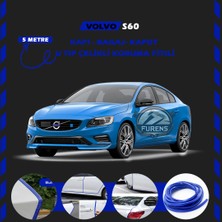 STS Oto Aksesuar Volvo S60 Oto Araç Kapı Koruma Fitili 5metre Parlak Mavi Renk