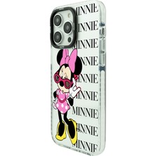 OSG iPhone 11 Uyumlu Minnie Desenli Darbe Emici Kamera Çerçeve Korumalı Şeffaf Kılıf