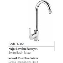 Nsa Tuana Kuğu Lavabo Bataryası CODE:GR082