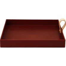 Lovıver Tepsisi 8X8INÇ Kahvaltı Kırmızısı Için Parlak Icı (Yurt Dışından)
