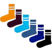 Limmon Store 6'lı Rengarenk Atletik Çorap Set