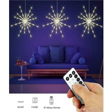 Gaman Sarkıt Fişek LED 112 LED Balkon Ağaç Süsleme Ledi Dekoratif Yılbaşı Ledi Süsleme Ledi 8 Mod 1 Adet