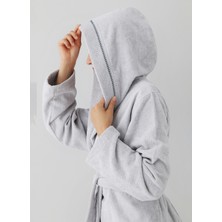 Cotto N Mania Açık Gri Unisex Bornoz Profundo Robe Fog 3