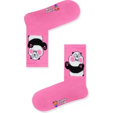 Limmon Store Ayıcık Pembe Atletik Çorap