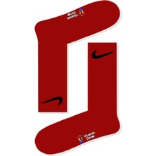 Limmon Store Nike Kırmızı Atletik Çorap