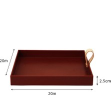 Maelove Tepsisi 8X8INÇ Kahvaltı Kırmızısı Için Parlak Icı (Yurt Dışından)