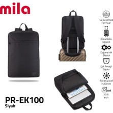 Mila Classone PR-EK100 15,6-17,3 inch Uyumlu Mila Serisi , Laptop , Notebook Sırt Çantası  - Siyah