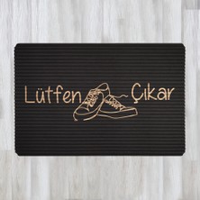 Evaşk Kapı Önü Paspası Vinil Kaymaz Tabanlı